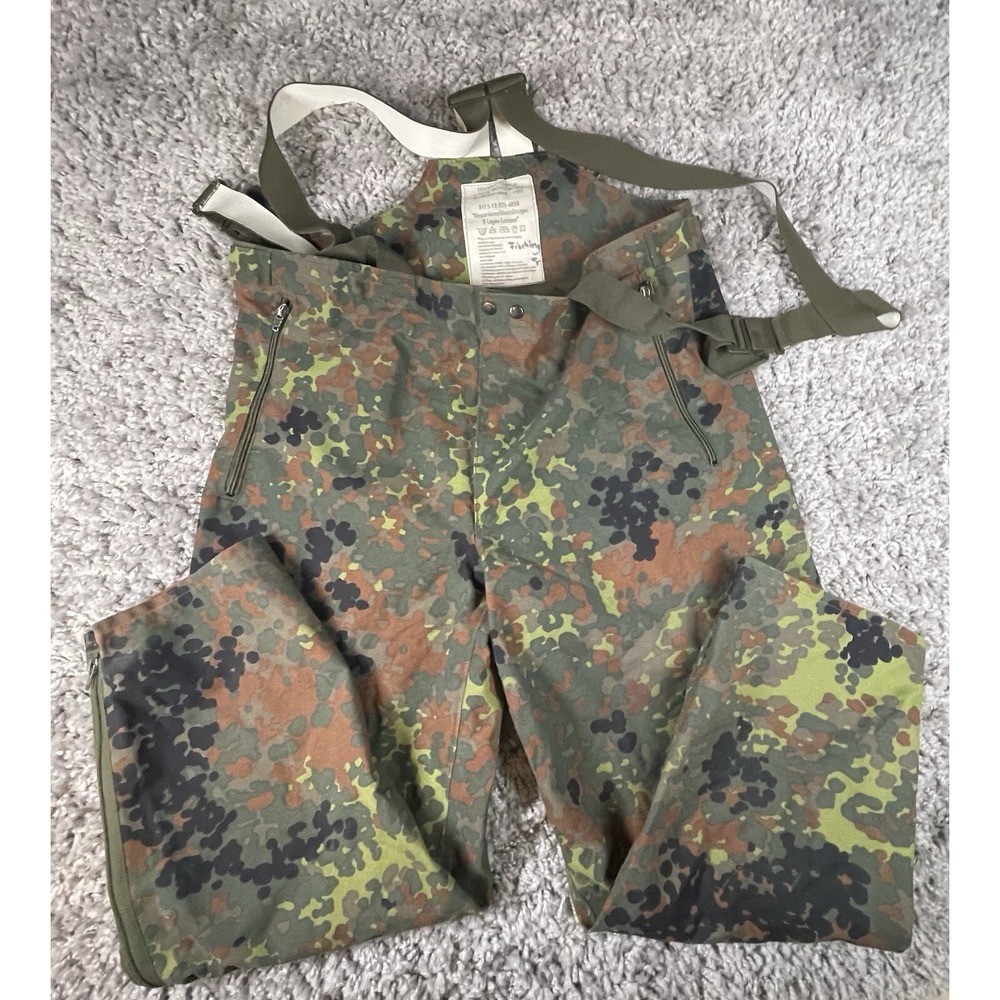 German Military Men Camouflage‎ Overalls Feuchter Ringelai 48/50 1992 Waterproof